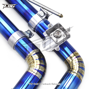 Systèmes d'échappement Catback en titane OEM pour VW GOLF R/MK8/8R 2.0T 2020-2024 Pièces détachées automobiles de silencieux de tuyau d'échappement de voiture de sport de course - Product Image 5