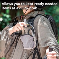 Sac à dos portable imperméable avec bandoulière pour smartphones, randonnée, camping et escalade - Accessoire de plein air léger