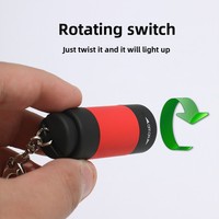 Mini clé lumière créative USB charge torche en plastique étanche lumière forte lampe de poche de plongée lumière de poche