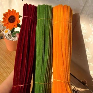 Twist Stick Craft Pipe Cleaner Colorful Soft Fiber Diy <b>Flower</b> Making Material For Kids - Product Image 1