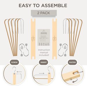 Whole Sale Durable 5 in 1 Wardrobe Organizer Magic Pants Hangers with 2 Pack for Bathroom <b>Clothes</b> <b>Rack</b> Shelves - Product Image 5