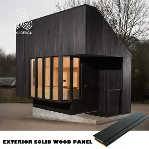 MUMU Design Schwarz Farbe Carboni zed Burnt Dekoratives Dach Outdoor Real Shou Sugi Ban Holzwand planken
