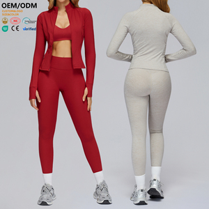 Ensemble de vêtements de sport pour <span class=keywords><strong>femme</strong></span> XW-TZ4510-3, veste, pantalon de jogging, soutien-gorge serré, ensembles pour femmes, haut et pantalon, vêtements de sport pour femmes, ensemble de vêtements de sport personnalisé en 3 pièces - Product Image 1