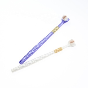 Cepillo de Dientes de Tres Lados para Limpieza Profunda, Venta Directa de Fábrica, Cepillo de Dientes con Mango Antideslizante para Adultos, Venta al Por Mayor - Product Image 2