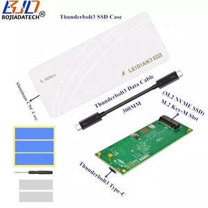 40Gbps Thunderbolt 3 tip-<span class=keywords><strong>c</strong></span> NGFF m-key PCIE X4 X4 <span class=keywords><strong>SSD</strong></span> kasa muhafazası + Thunderbolt3 veri kablosu - Product Image 1