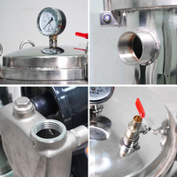 Filtre à eau en acier inoxydable 304 de qualité industrielle, capacité de 500 L/heure, pour le traitement de l'eau domestique