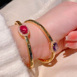 18K Gold <b>Bracelet</b> Set With Natural <b>Ruby</b> And Multicolored Stones For Women Fine Jewelry Spring 2025 Yiwu Origin - Product Image 3