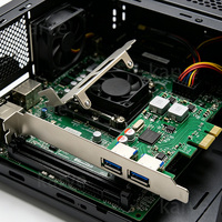 내구성이 뛰어난 ST672 내장형 기가비트 이더넷 서버 확장 카드 2포트 USB 3.0 10/100/1000Mbps 프린터, 스캐너용 자체 전원 공급