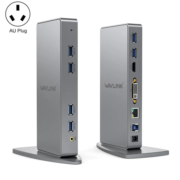 Nhà Máy Giá Wavlink WL-UG39DK7 USB3.0 Hub Adapter đa-màn hình card đồ họa phổ Docking Station