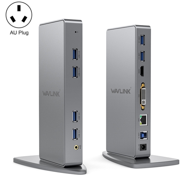 WAVLINK WL-UG39DK7 USB3.0 Hub Adapter Factory Price Universal Docking Station for Multi-Screen Graphics Card in Stock