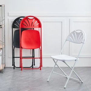 Cadeiras de Plástico Pretas Dobráveis de Resina PP para Eventos ao Ar Livre, Casamentos e Jardins, Preço de Atacado, Estilo Moderno - Product Image 3