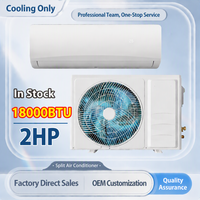 Climatiseur mural split R32 18000 BTU 2HP, refroidissement uniquement, économique, certifié CE, prix usine pour le marché mondial, maison et bureau