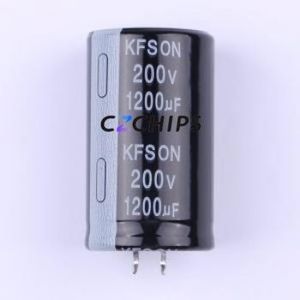 KN122M20030*50A Snap-in Aluminum Electrolytic Capacitor Through hole Component (THT),D30xL50mm 1200uF 20% 200V 30mm - Product Image 1