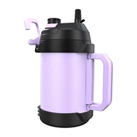 Bouteille d'eau de sport de haute qualité, prix d'usine, 128 oz, pour le camping, le jus, le café, la bière, avec poignée