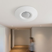 Détecteur de mouvement PIR Wi-Fi intelligent Tuya à montage au plafond, portée de détection de 10 m, stroboscope
