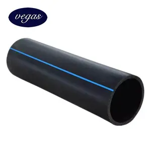 Tuyaux PE extrudés 1,6 mpa 1,25 mpa 1,0 mpa 0,8 mpa tuyau d'eau haute densité en polyéthylène HDPE