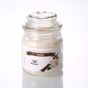 Bougies personnalisées d'usine parfum de maison aromathérapie marque privée en vrac mini pot de <span class=keywords><strong>confiture</strong></span> bougie parfumée en verre avec couvercle - Product Image 2