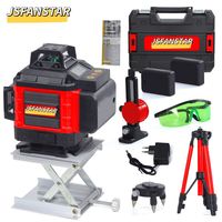 Super léger 16 lignes 4d 360 rotatif vert 4 en 1 niveau laser niveleur de ligne laser faisceau extérieur