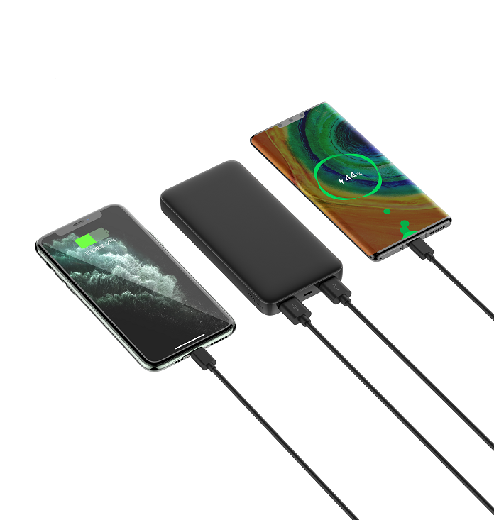 Manufacturer 10000Mah Mini Power Bank Dual USB 5V2A USB Port Portable  Charger Ultra Slim CE ROHS Power Bank 10000mah