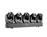 Barre de lumière mobile à faisceau LED RGBW 60W à 5 têtes GBR-MBH560 3 °   Projecteur de scène DMX RDM à angle de faisceau réglable pour DJ, discothèque, concert, événement
