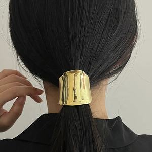 Semplice elastico Pony bracciale in metallo legami per capelli in metallo Pony gancio per capelli corda accessori per capelli per le donne - Product Image 6