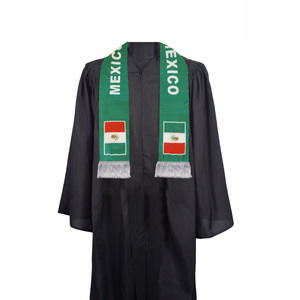 Écharpe Drapeau du Mexique en Gros, Produits Personnalisés pour Supporters de Football, Écharpe Drapeau National, Écharpes à Pompons, Châle - Product Image 5