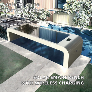 Durevole in acciaio inox per esterni senza fili di ricarica Smart solare mobili banco tavolo per Patio centro commerciale supermercato ospedale - Product Image 3