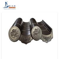 Panneaux de toiture élégants de style asiatique pour jardins et villas Tuiles japonaises incurvées