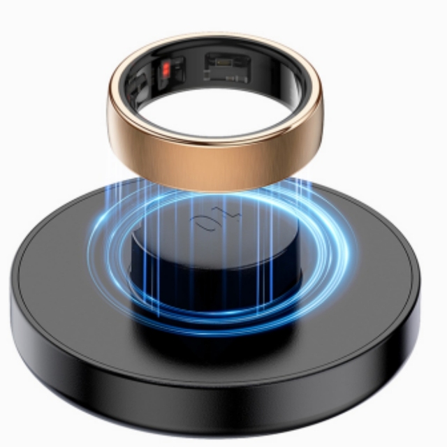 2025 Fashion wireless charging couple ring R10 smart ring Health Management remote gesture control 5ATM waterproof