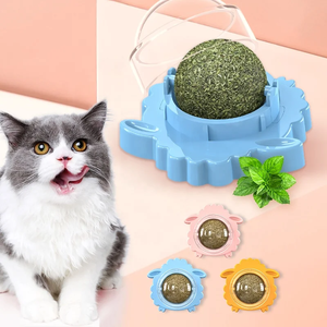 Qbellpet Pet prodotto rotante parete erba gatta palla piante naturali gatto Nip giocattolo gatto gioco denti molari pulizia pecore <span class=keywords><strong>Catnip</strong></span> giocattolo - Product Image 4