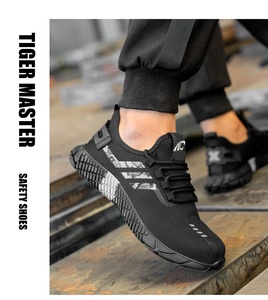 Tiger Master Oil résistant à l'acide semelle en caoutchouc antidérapante orteil en acier Anti-<span class=keywords><strong>crevaison</strong></span> atelier pour hommes chaussures de sécurité élégantes respirant - Product Image 3