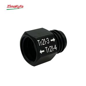Adaptateur Convertisseur de Gaz CO2 en Alliage d'Aluminium Noir, Filetages Femelle Tr21-4 et Mâle Tr21-3 pour Sortie de Réservoir Quooker Cube, OEM - Product Image 4