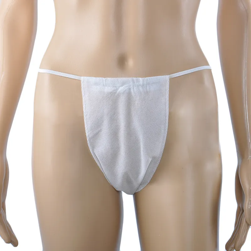 Dùng một lần PP t-thong G-string tóm tắt không dệt panty T-back đồ lót cho Salon sử dụng không dệt đồ lót spa tắm hơi G-string