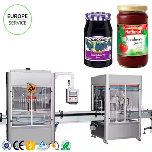 Europese Lokale Dienst Automatische Fruitjam Glazen Pot Vulmachine Bramenjam Aardbeienjam Jam Vulling Verpakkingsmachine