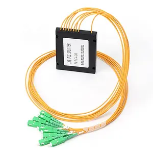 FTTH 8 Way Fiber Optic PLC Splitter 1*8 Fiber Optic Distribution Box for communication