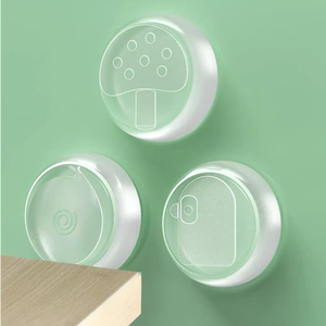 Tapete de silicona transparente para puerta, tapón de goma de plástico, tapón transparente para puerta de seguridad para bebés, decorativo - Product Image 5