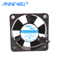 Polyvalent 3510 Mini 12v 24v 35mm Dc Ventilateur de refroidissement PBT Noir 35x35x10mm Petit ventilateur pour petits appareils électroménagers et projets de bricolage Ventilateur de refroidissement