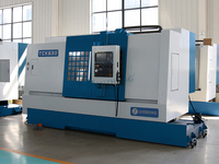 Tour à lit incliné TCK63D/3000, tourelle motorisée BMT55, mandrin hydraulique creux de 12 pouces, commande Fanuc en option, GSK988TA