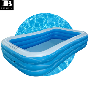 <span class=keywords><strong>Piscine</strong></span> Familiale <span class=keywords><strong>Gonflable</strong></span> Rectangulaire de 3 mètres, Installation Facile, Grande Taille, Centre Aquatique en Plastique pour Enfants et Adultes, Idéale pour Jardin - Product Image 4