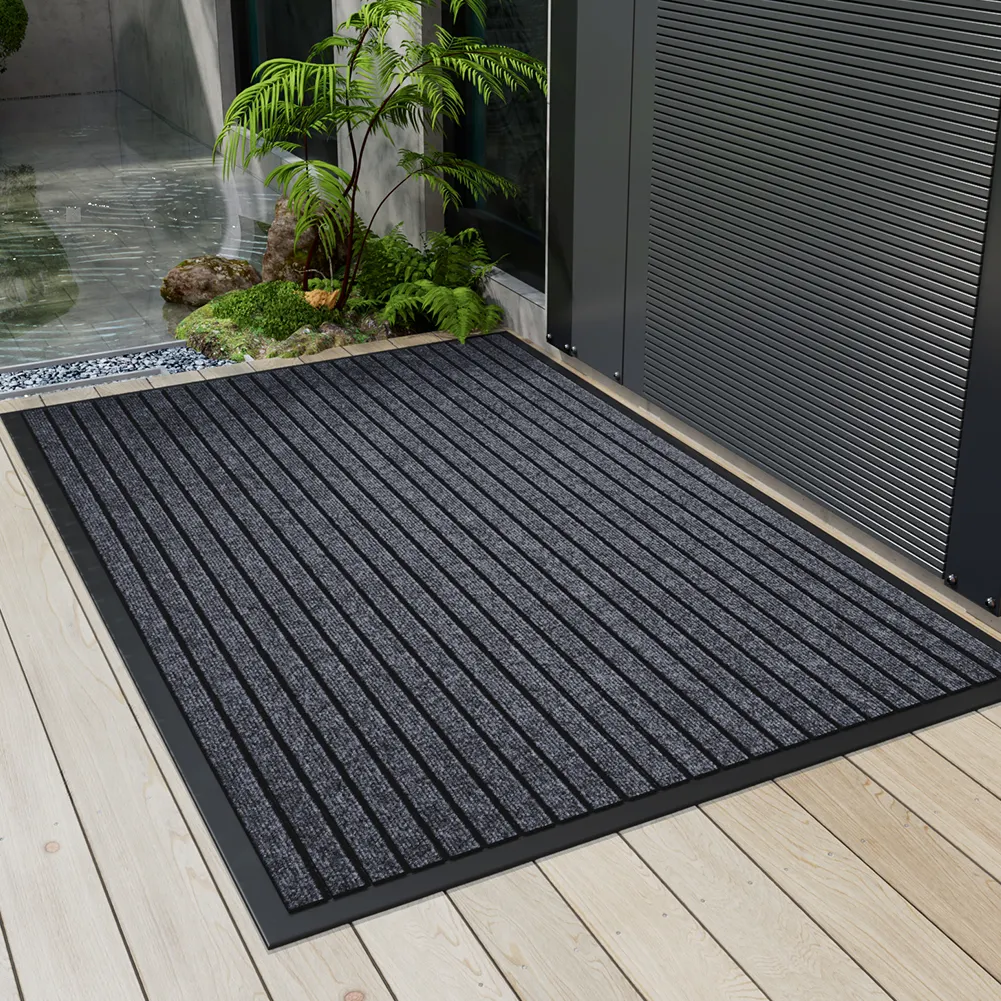 Waterproof Outdoor Non-Slip Entrance Low Profile Floor door mats Rubber Doormat Non Slip Welcome Rug door mats for home