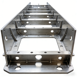 โครงสร้างเรือเร็วอะลูมิเนียมอัลลอยด์คุณภาพสูง ผลิตด้วยเครื่อง CNC 5 แกน ความแม่นยำสูง ตามแบบที่กำหนด สำหรับชิ้นส่วนอากาศยาน - Product Image 1