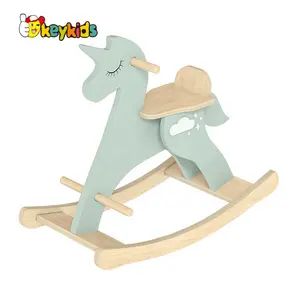 Benutzer definierte Unicon Schaukel stuhl Übung Balance Baby Spielzeug Pferd Reiten auf Spielzeug Holz Schaukel pferd für Kinder W16D160