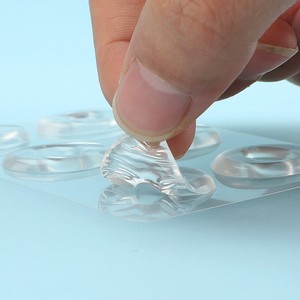 Almohadillas autoadhesivas para el cuidado de los pies de 6 piezas de forma ovalada Fieltro de lana suave blanco con gel y PU para la eliminación de callos y maíz - Product Image 3