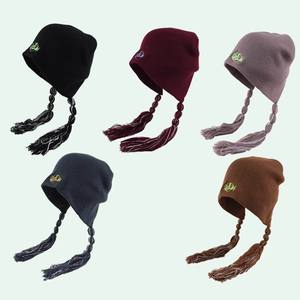 <span class=keywords><strong>Bonnet</strong></span> en tricot personnalisé avec logo, pompon tressé, style <span class=keywords><strong>péruvien</strong></span>, cache-oreilles, <span class=keywords><strong>bonnet</strong></span> Sherpa pour <span class=keywords><strong>femme</strong></span> - Product Image 2