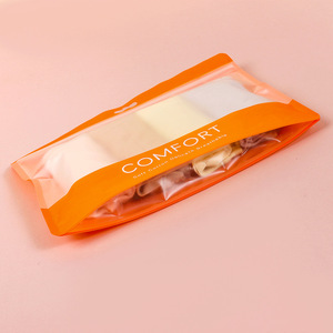 Sacs à sous-vêtements unisexes, 3-5 packs, sacs en plastique refermables à fermeture éclair, emballage pour vêtements - Product Image 2