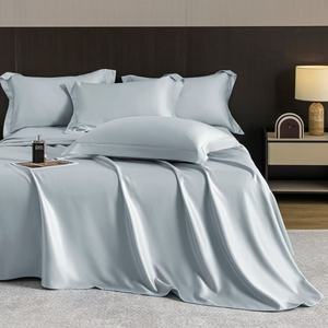 Hot bán Oeko FSC 300tc/400TC Hữu Cơ Tre 4 mảnh tấm ga trải giường được trang bị với sâu túi phẳng Duvet cover tùy chỉnh bộ đồ giường thiết lập - Product Image 1