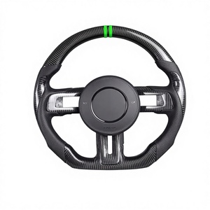 พวงมาลัยคาร์บอนไฟเบอร์ทรงสปอร์ตแบบมีจอ LED แสดงผลแบบแบน พร้อมระบบทำความร้อน สำหรับรถฟอร์ด มัสแตง ปี 2015 2016 2017 2018 2019 2020 2021 <span class=keywords><strong>2022</strong></span> - Product Image 3