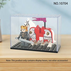 BLOCKMOC 10707 Acrylic <b>Box</b> Case Clear Acrylic <b>Display</b> <b>Box</b> with Base Mini Toys <b>Plastic</b> Action Building Blocks Kids Gift - Product Image 6