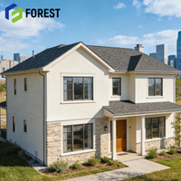 FOREST Diseño Profesional Moderno Ecológico Villa Modular de Acero Ligero Puertas y Ventanas de Aleación de Aluminio Certificación ISO9001 5 Años de Garantía
