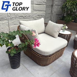 Ensemble de mobilier de jardin et de <span class=keywords><strong>terrasse</strong></span> moderne, pliable, résistant aux intempéries, avec structure en aluminium, en rotin tressé, chaise longue de plage - Product Image 3